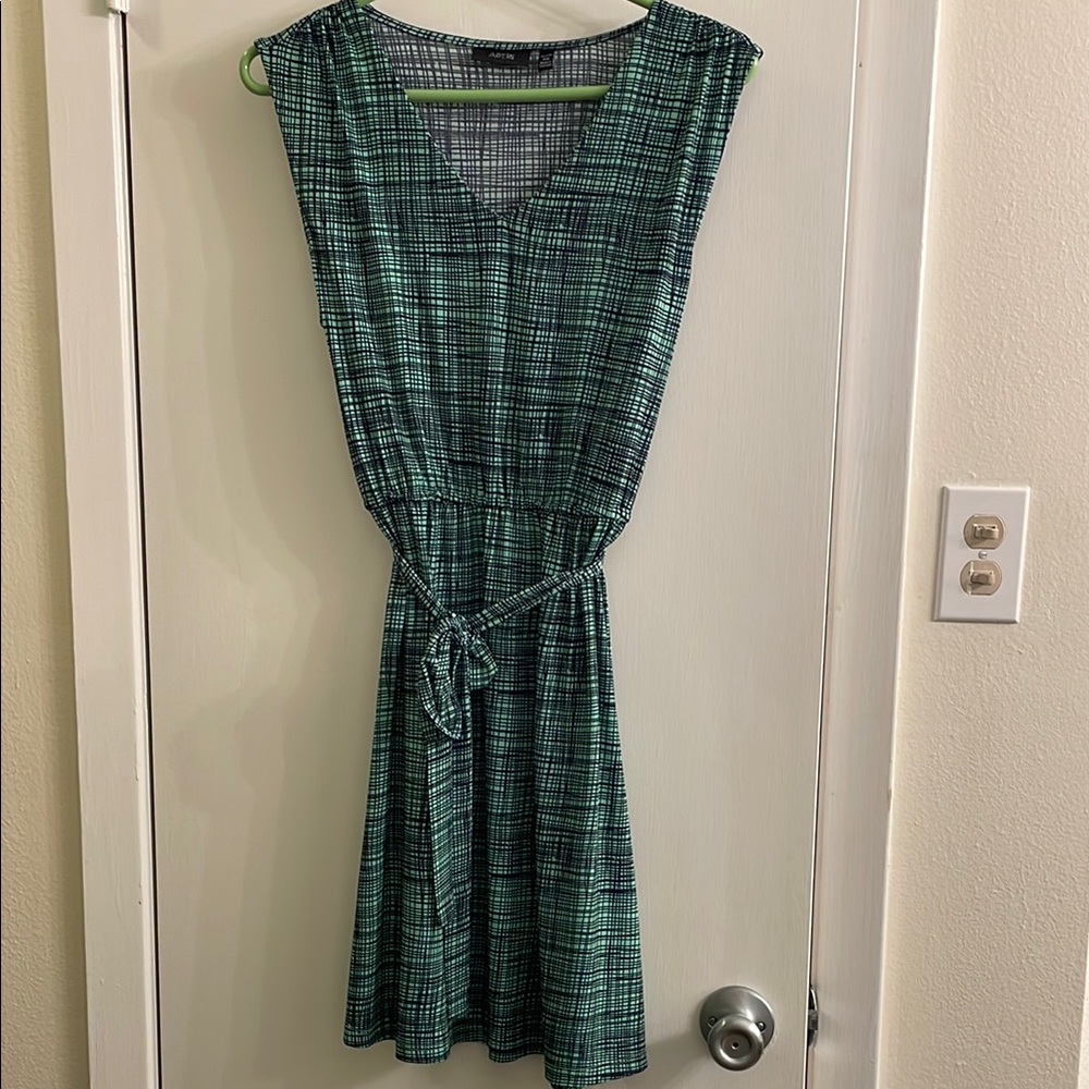 Apt. 9 Green Check Maxi Dress